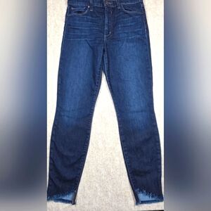 Joe's Jeans Lauren Straight Ankle Raw Hem Women's Jeans Dark‎ Wash Size 28